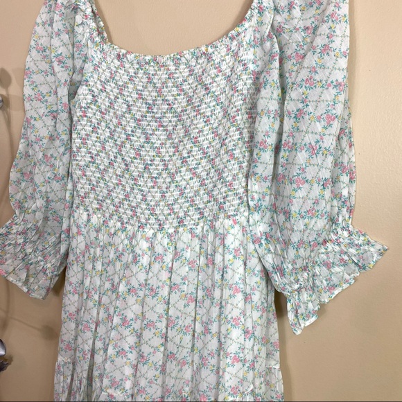 ❗️SOLD❗️LoveShackFancy Rigby Dress in Green Leaf - Picture 6 of 9